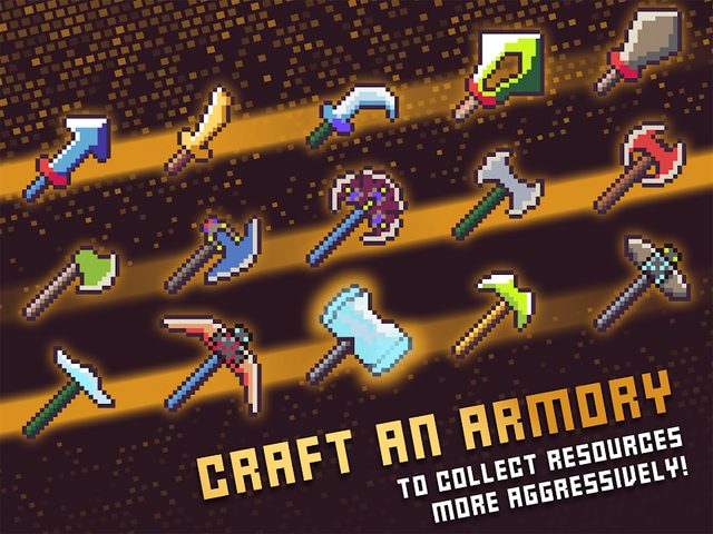 Screenshot 1: Idle Pocket Crafter: Mine Rush