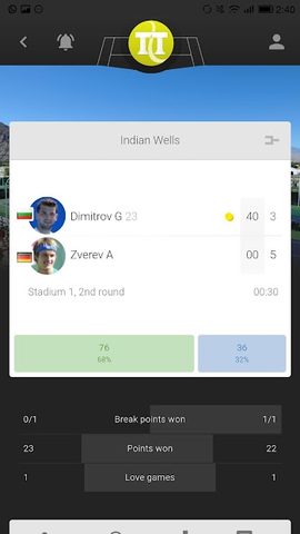 Screenshot 3: Tennis Temple - Live scores