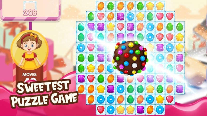 Screenshot 1: Candy Sugar: Match 3 Puzzle