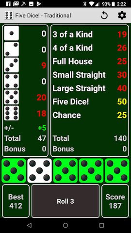 Screenshot 2: Five Dice