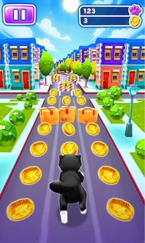 Screenshot 1: Cat Run: Kitty Runner Game