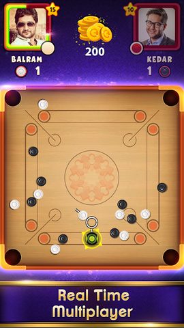 Screenshot 4: Carrom Clash  Realtime Multiplayer Free Board Game