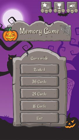 Screenshot 5: Memory Game Halloween - Match card, Brain training