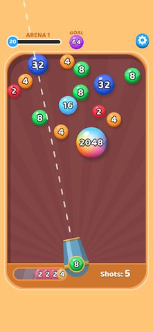 Screenshot 1: Bubble 2048