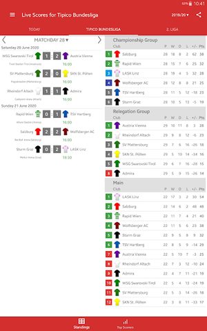 Screenshot 6: Live Scores for Admiral Bundesliga 2021/2022