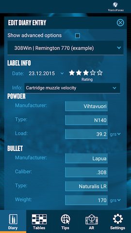 Screenshot 18: Vihtavuori Reload