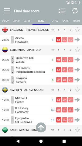 Screenshot 2: Soccer Predictions, statistics, bets