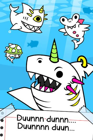 Screenshot 1: Shark Evolution: Idle Game