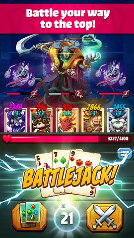 Screenshot 1: Battlejack: Blackjack RPG