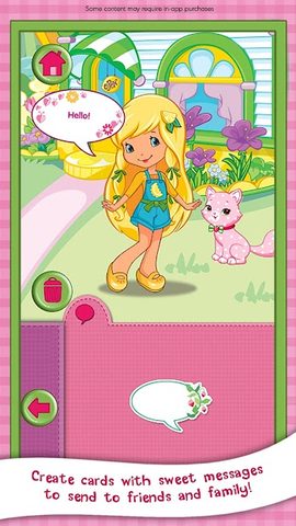 Screenshot 3: Strawberry Shortcake Card Maker Dress Up