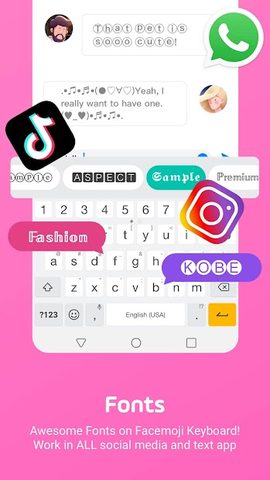 Screenshot 4: Facemoji:Emoji Keyboard&ASK AI