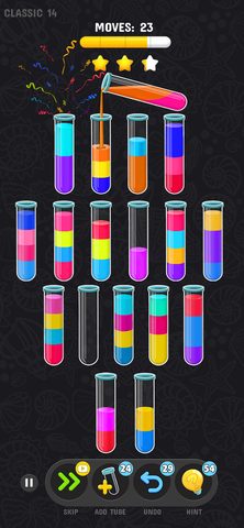 Screenshot 1: Color Water Sort 3D: Puzzle 4+