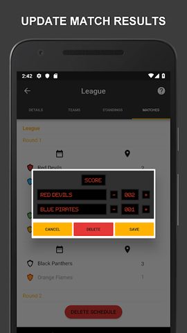 Screenshot 7: Winner - Tournament Maker App, League Manager