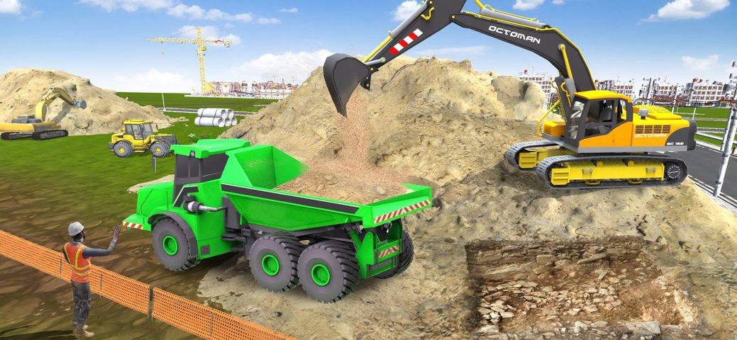 Screenshot 1: Construction Excavator Game 3d 4+