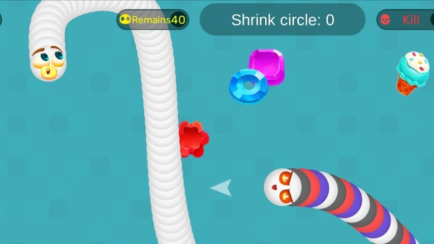 Screenshot 2: Worms Dash.io - snake zone