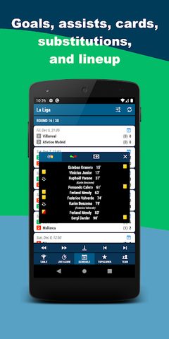 Screenshot 2: Football livescore from the Spanish La Liga