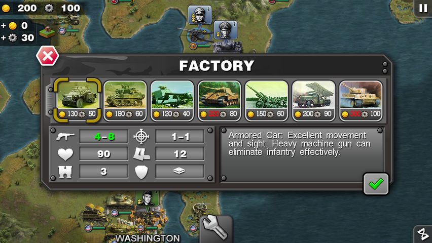 Screenshot 2: Glory of Generals