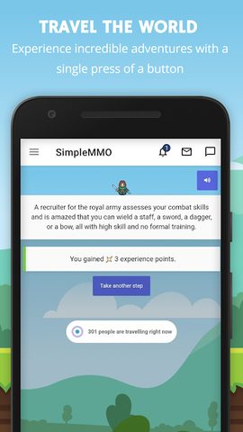 Screenshot 1: SimpleMMO - The Lightweight MMO