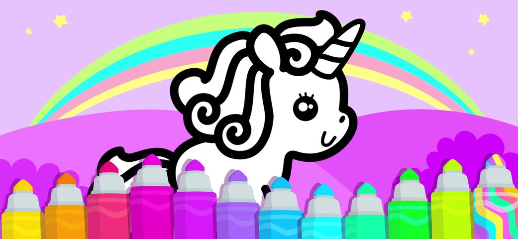 Screenshot 1: Kids Drawing & Colouring Games 4+