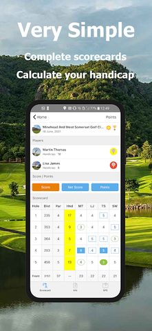 Screenshot 2: Golf Handicap, GPS, Scorecard - MOGC