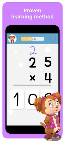 Screenshot 1: Math Class: Learn Add, Subtract, Multiply & Divide