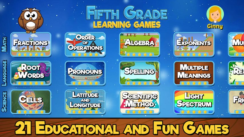 Screenshot 16: Fifth Grade Learning Games
