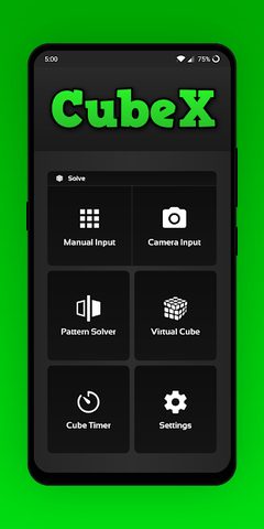Screenshot 1: CubeX - Cube Solver, Virtual Cube and Timer