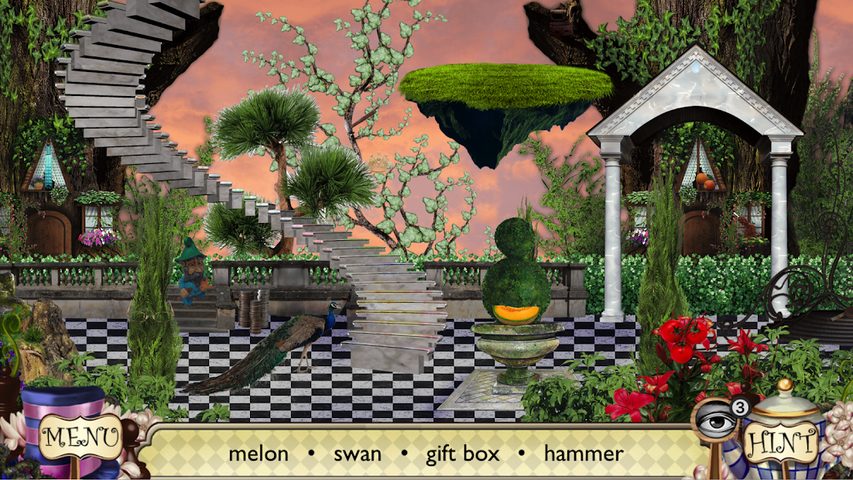 Screenshot 2: Alice Through the Looking Glass: Find Hidden Items