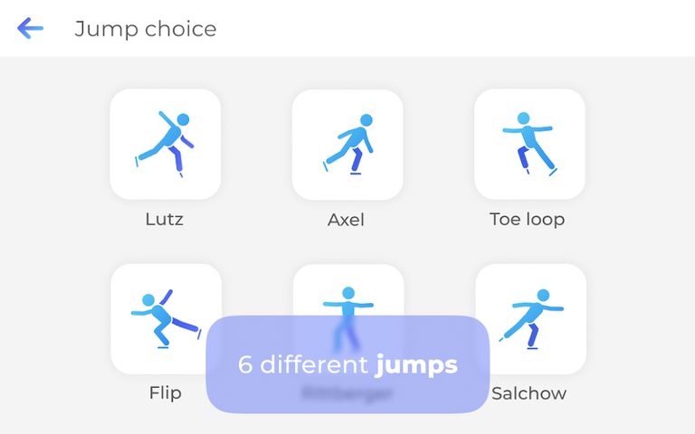 Screenshot 9: Freezio Figure Skating 3D app for training jumps.