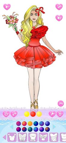 Screenshot 2: Wedding Coloring Dress Up Game