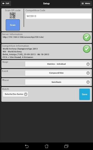 Screenshot 10: Ianseo Scorekeeper