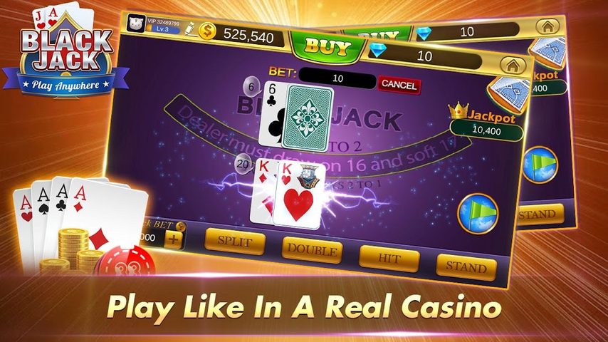 Screenshot 1: Blackjack 21 Free - Casino Black Jack Trainer Game