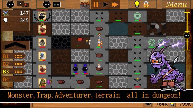 Screenshot 2: Dungeon Builder M trial - Simulation game
