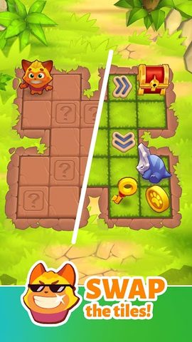 Screenshot 6: Swappy Cat Merge・Magic Puzzle