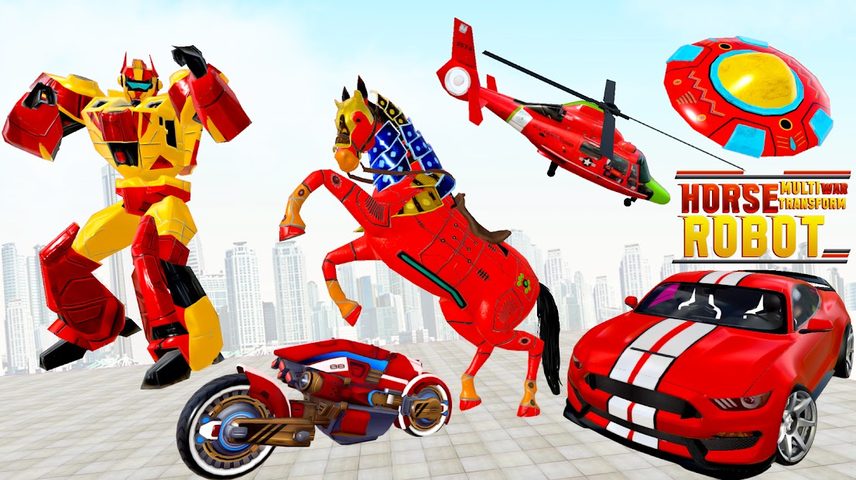 Screenshot 6: Flying Horse Robot Car Game