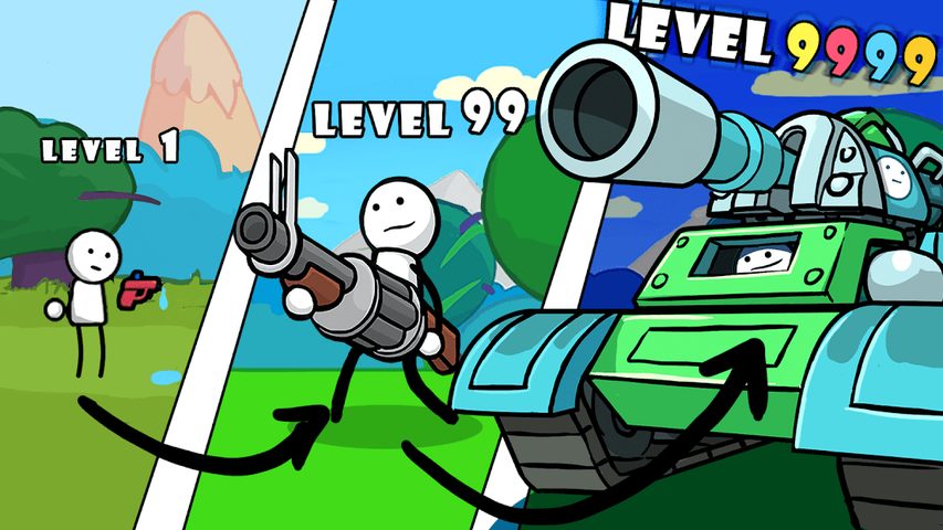 Screenshot 1: One Gun: Stickman