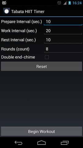 Screenshot 1: Tabata HIIT Timer (Ad free)