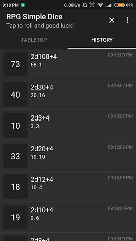 Screenshot 3: RPG Simple Dice