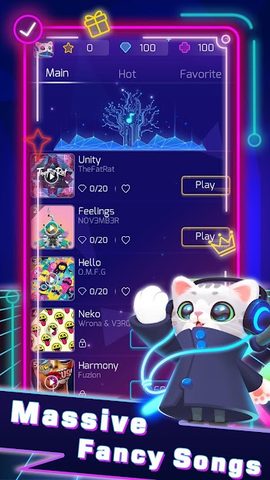Screenshot 1: Sonic Cat - Slash the Beats