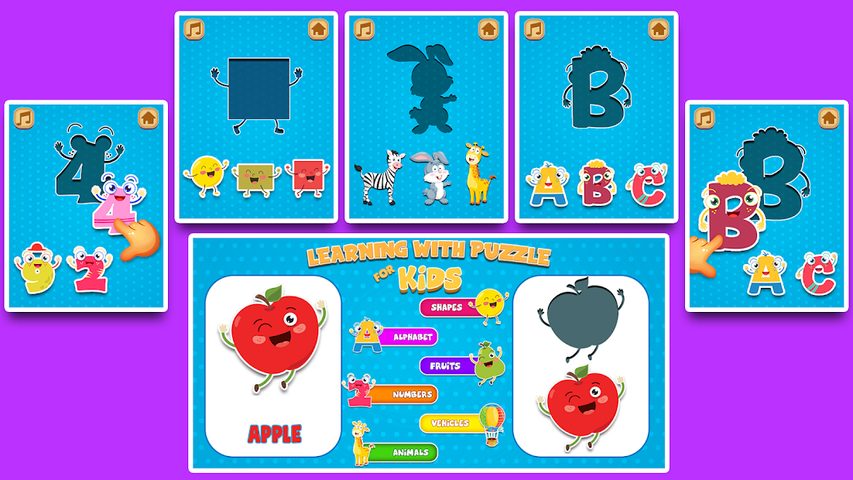 Screenshot 3: Toddler Puzzles–Alphabet, Numbers, Shapes, Animals