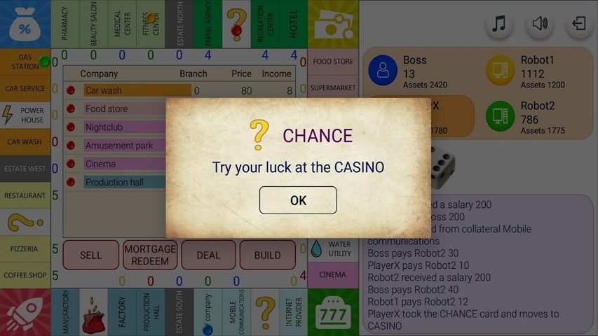 Screenshot 7: Monopolist Business Dice Board