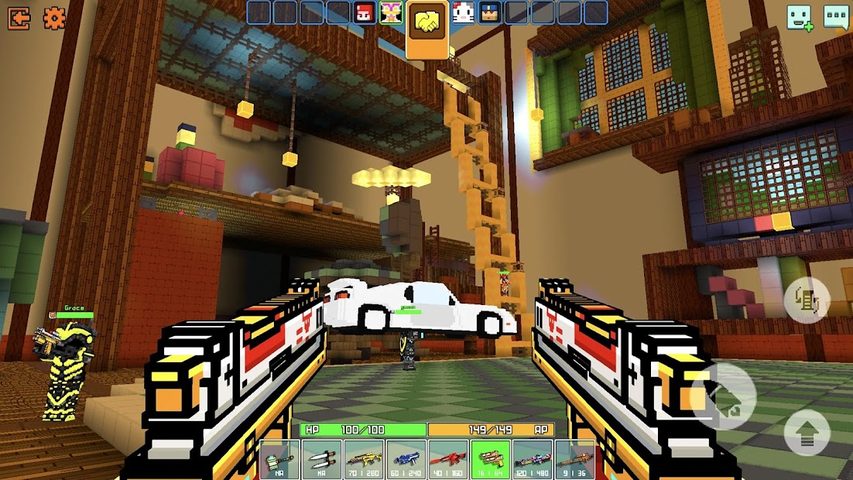 Screenshot 3: Cops N Robbers:Pixel Craft Gun