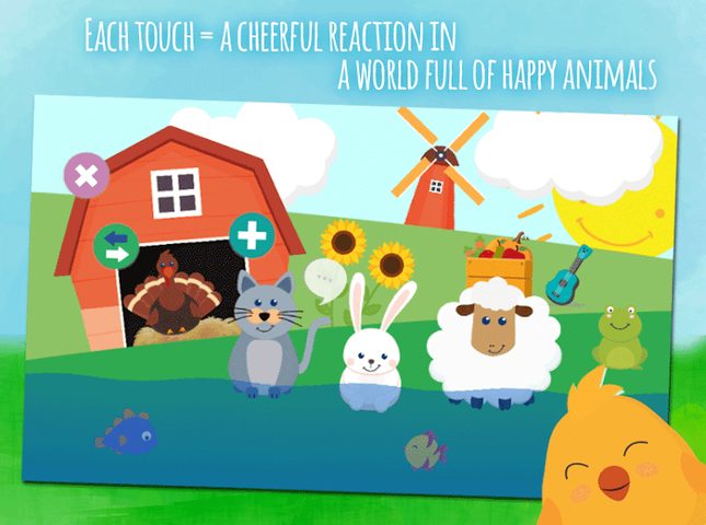 Screenshot 1: Animals & fruits -  game for toddlers from 1 year
