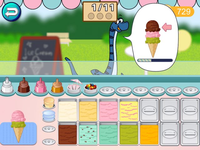 Screenshot 1: Dino Ice Cream - Dinosaur Cooking games for kids