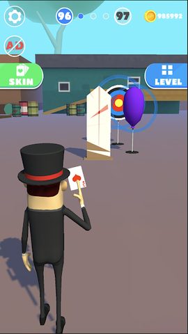 Screenshot 4: Card Throwing