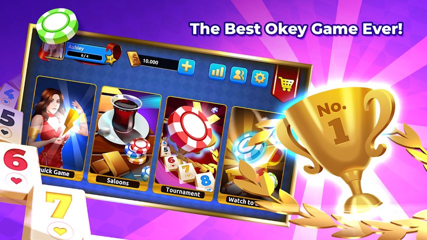 Screenshot 1: Okey Mobile