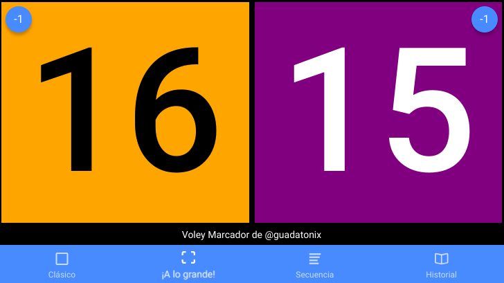Screenshot 2: Voley Marcador