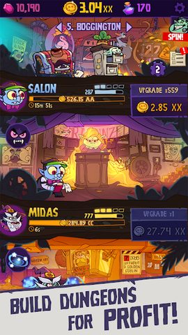 Screenshot 1: Dungeon, Inc.: Idle Clicker