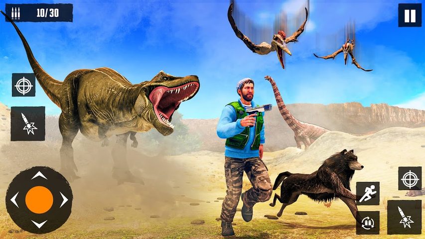 Screenshot 1: Real Dino Hunting Zoo Games 3D