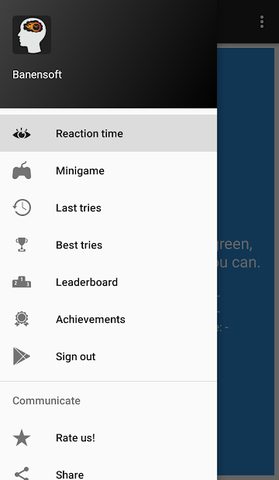 Screenshot 3: Reaction Time